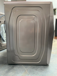 New Dent and Scratch, Set of Samsung Champagne Washer + 7.5 cu. ft. Gas Dryer with Steam. Models: DVG45R6100C, WF45R6100AC.