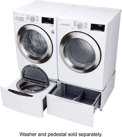 LG 4-cu ft High Efficiency Stackable Front-Load Washer (White) ENERGY STAR  at