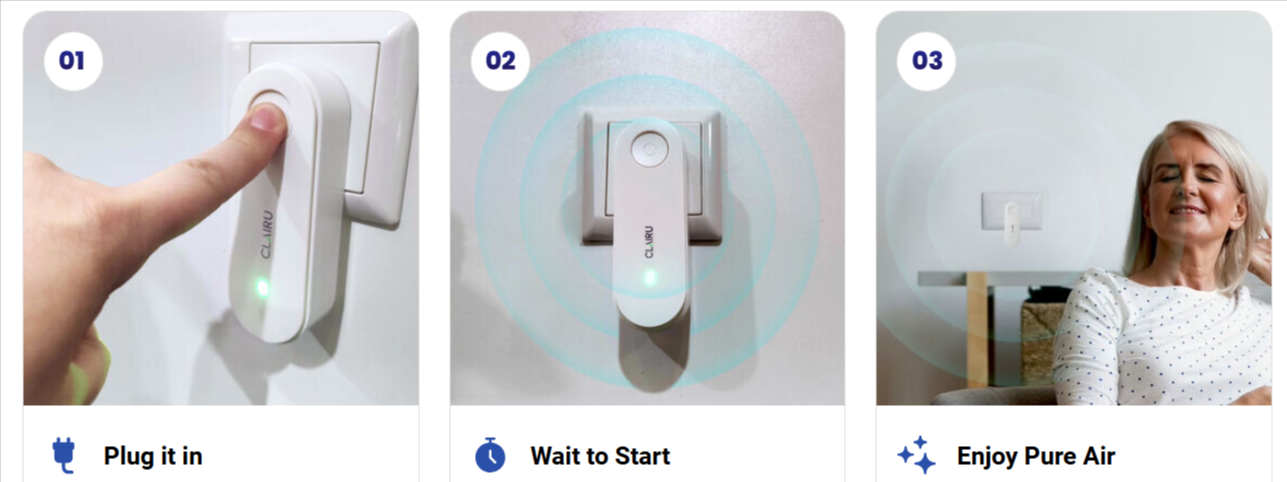 Clairu Air Purifier Uses